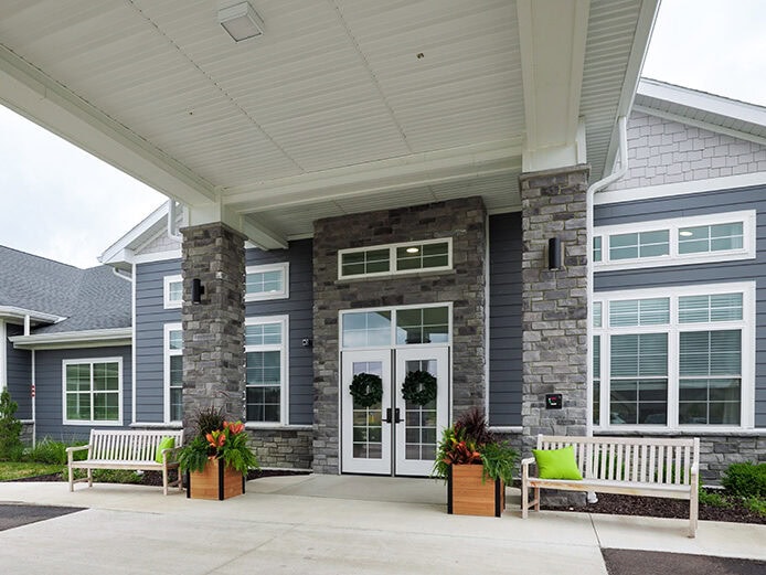 The Courtyard at Delta Exterior Front Entrance