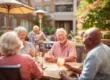 The Courtyard at Delta | Seniors having lunch